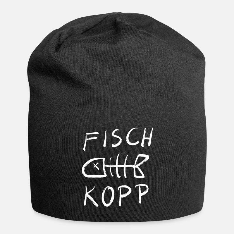 Fischkopp - Jersey-Beanie - Schwarz