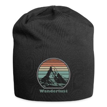 Mountain hiking - Jersey Beanie - black - Front
