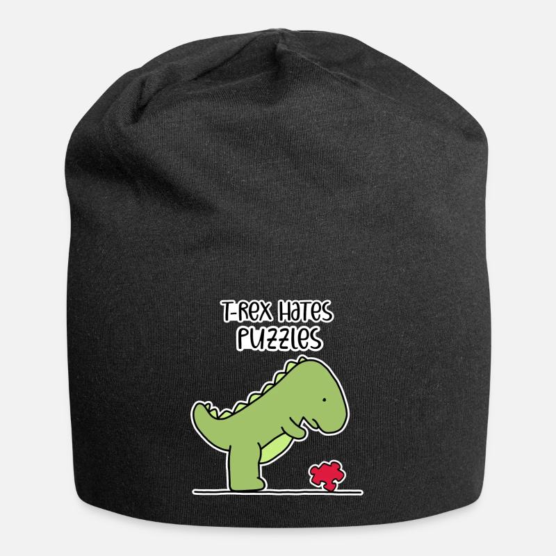 puzzle - Bonnet en jersey - noir
