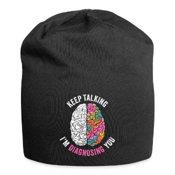 Psychologie psychologue thérapeute cadeau psyché - Bonnet en jersey - noir - Devant