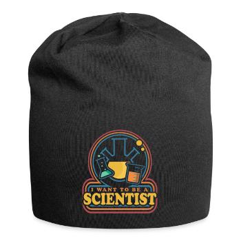 I Want To Be A Scientist Science Research - Jersey Beanie - black - Front