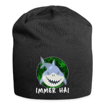 high immer hai cbd thc - Jersey-Beanie - Schwarz - Vorne