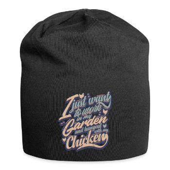 Cadeau de jardin - Bonnet en jersey - noir - Devant