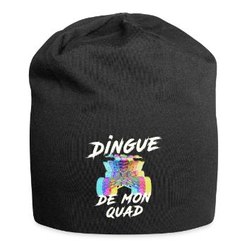 Quad : T-shirt dingue de quad, quad multicolore - Bonnet en jersey - noir - Devant