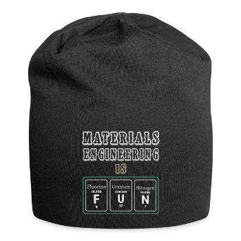 Materials Engineering Is Fun - Jersey Beanie - black - Front