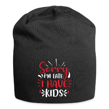 J’ai des enfants - Bonnet en jersey - noir - Devant