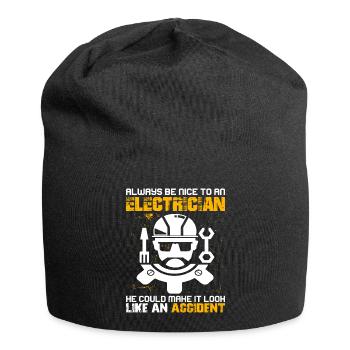 Electrician Electrician Electrician Electrician - Jersey Beanie - black - Front