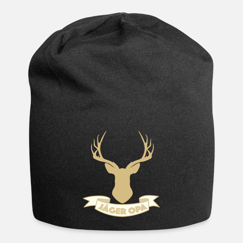 Jäger Opa - Jersey-Beanie - Schwarz