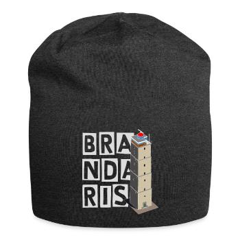 Terschelling Brandaris with name - Jersey Beanie - charcoal grey - Front