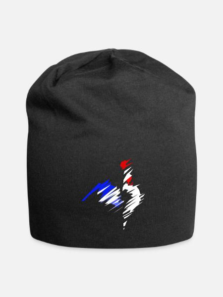 coq - Bonnet en jersey - noir