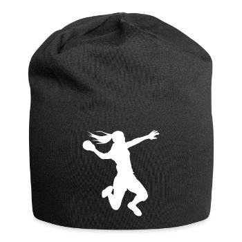 Handball Spielerin - Jersey-Beanie - Schwarz - Vorne