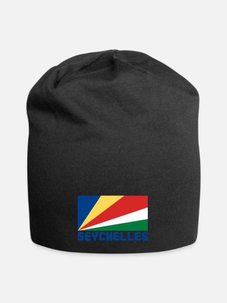Seychellen - Jersey-Beanie - Schwarz