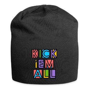 Kick 'Em All - Jersey-Beanie - Schwarz - Vorne
