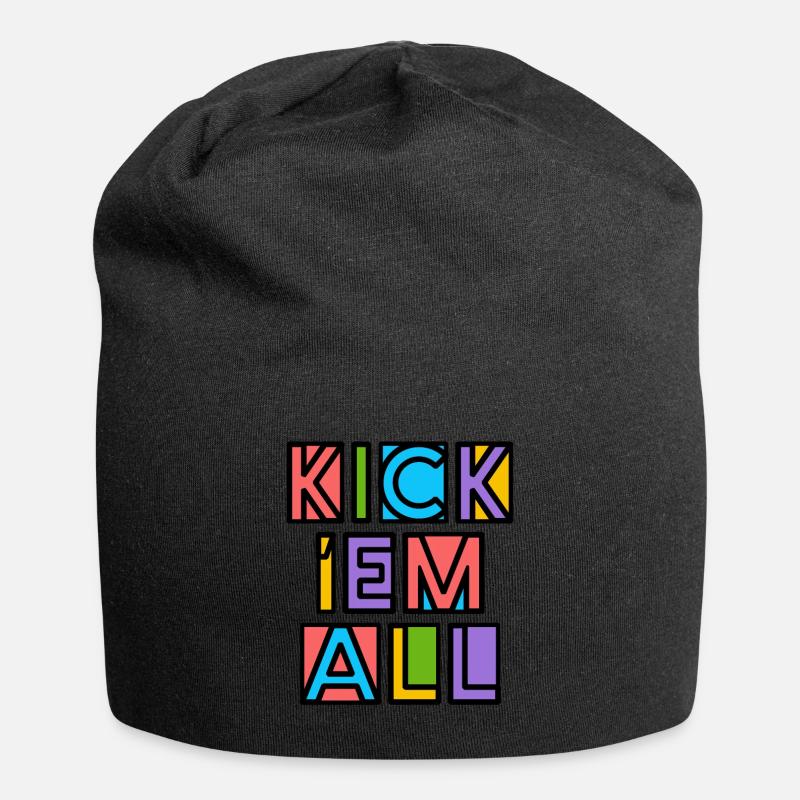 Kick 'Em All - Jersey-Beanie - Schwarz
