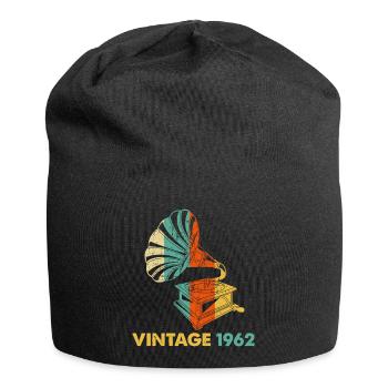 Vintage Grammophon 60. Geburtstag 1962 60 Jahre alt - Jersey-Beanie - Schwarz - Vorne