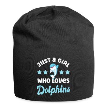 Dauphin Dauphin - Bonnet en jersey - noir - Devant
