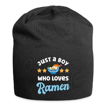 Ramen Nudeln - Jersey-Beanie - Schwarz - Vorne