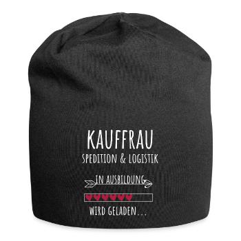 Kauffrau Spedition & Logistik in Ausbildung - Jersey-Beanie - Schwarz - Vorne