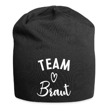 Team Braut - Jersey-Beanie - Schwarz - Vorne