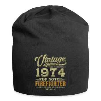 Vintage 1974 Top Notch Firefighter - Jersey-Beanie - Schwarz - Vorne