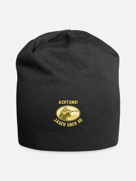 Jäger ü50 Jagdgewehr - Jersey-Beanie - Schwarz