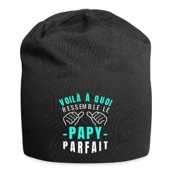 Voilà à quoi ressemble le papy parfait humour papy - Bonnet en jersey - noir - Devant