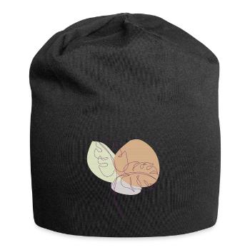 rubber drawing - Jersey Beanie - black - Front