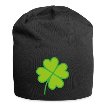 Trèfle chanceux - Bonnet en jersey - noir - Devant