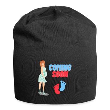 Annonce de grossesse - Bonnet en jersey - noir - Devant