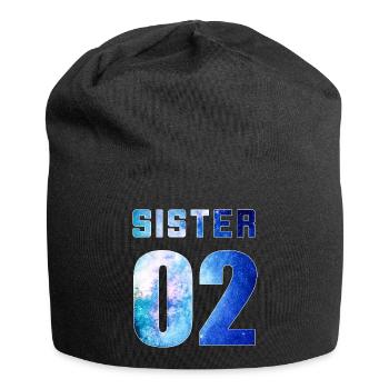 sister 01 sister 02 sister 03 Galaxy style - Jersey-Beanie - Schwarz - Vorne