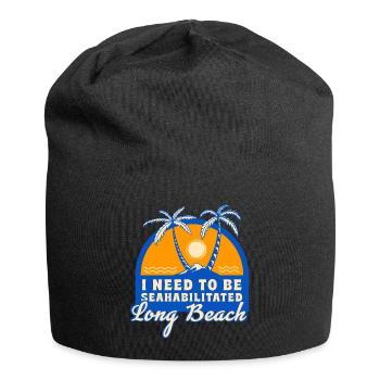 J’ai besoin d’être séahabilité Long Beach MS Été - Bonnet en jersey - noir - Devant