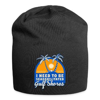 I Need To Be Seahabilitated Gulf Shores Summer - Jersey-Beanie - Schwarz - Vorne