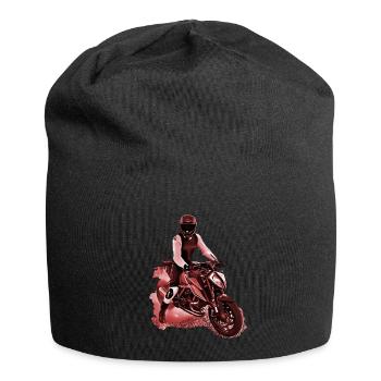 Motorcyclist Nakedbike brown - Jersey Beanie - black - Front