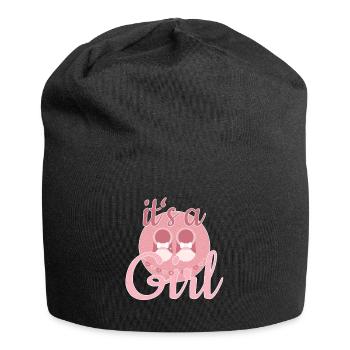 Cadeau Bébé Fille - Bonnet en jersey - noir - Devant