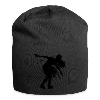 Rollerskaten Roller Skating Rollschuhlaufen - Jersey Beanie - black - Front