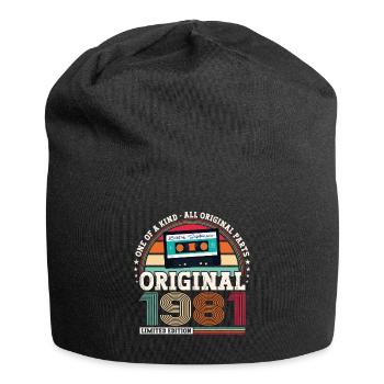 Septembre Né 1981 41ème anniversaire Cadeau - Bonnet en jersey - noir - Devant