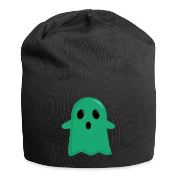 Grünes Gespenst - Jersey-Beanie - Schwarz - Vorne