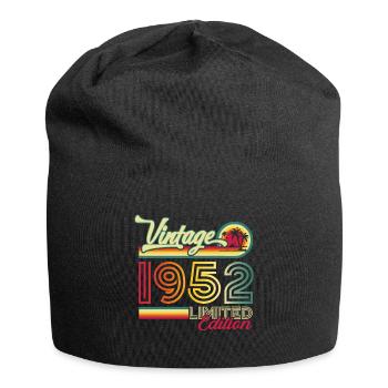 Original vintage 1952 70th birthday gift - Jersey Beanie - black - Front