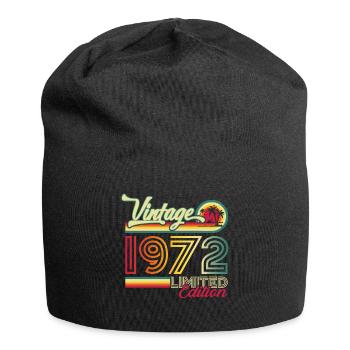 Original vintage 1972 50th birthday gift - Jersey Beanie - black - Front