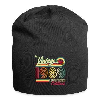 Original vintage 1989 33rd birthday gift - Jersey Beanie - black - Front