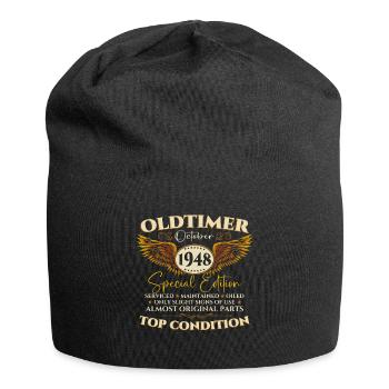 Oldtimer Octobre 1948 Cadeau du 74e anniversaire - Bonnet en jersey - noir - Devant