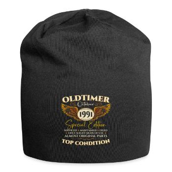 Oldtimer Oktober 1991 31. Geburtstag Geschenk - Jersey-Beanie - Schwarz - Vorne