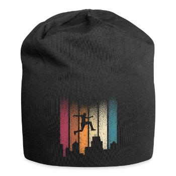parkour parkour traceur cityrun freerun saut - Bonnet en jersey - noir - Devant