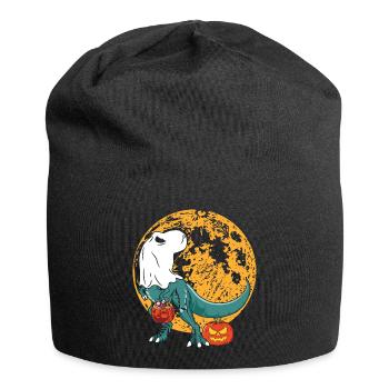 Halloween Dinosaur Pumpkin - Jersey Beanie - black - Front