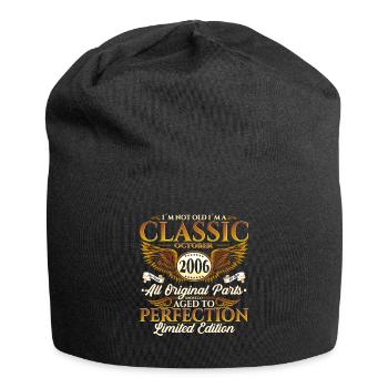 Classic October 2006 16th Birthday Gift - Jersey Beanie - black - Front