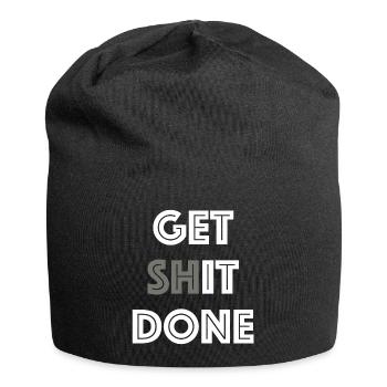 Faites-le | dictons drôles, succès - Bonnet en jersey - noir - Devant