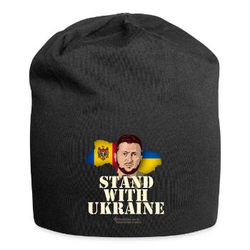 Zelenskyi T-Shirt Moldova - Jersey Beanie - black - Front