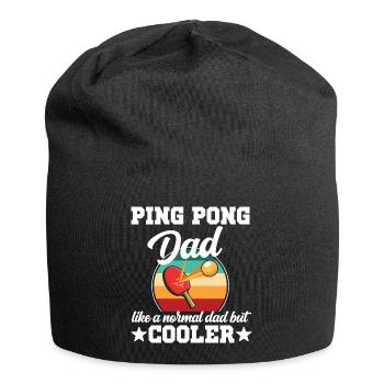 Ping pong dad table tennis player gift father - Bonnet en jersey - noir - Devant