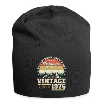 Original October 1976 46th Birthday Gift Cool - Jersey Beanie - black - Front