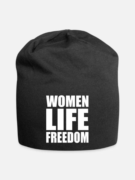 Women life freedom - Jersey-Beanie - Schwarz